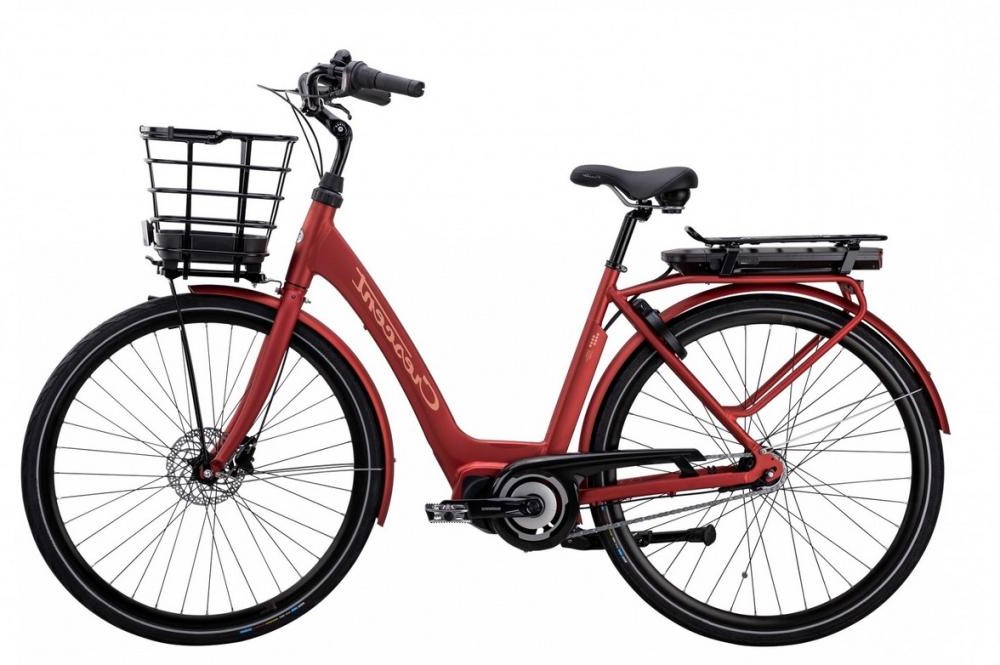 Crescent Elsa Elcykel 7-växlad Röd Shimano centermotor