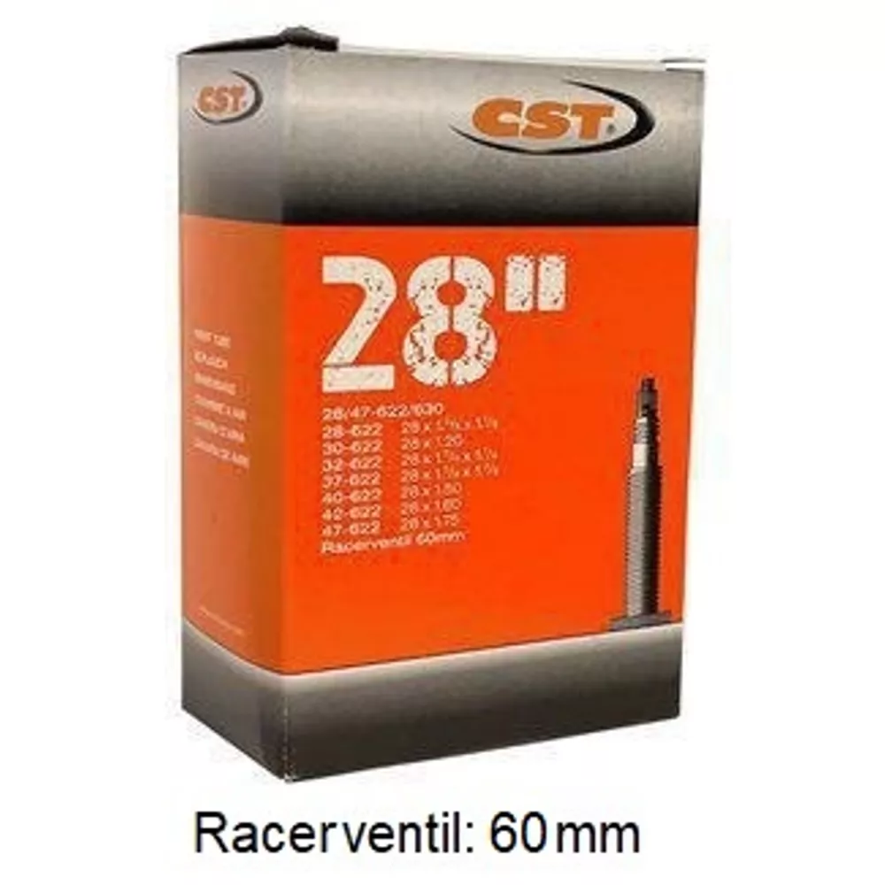 Cykelslang CST 28 tum 18/25-622 Racerventil 60 mm