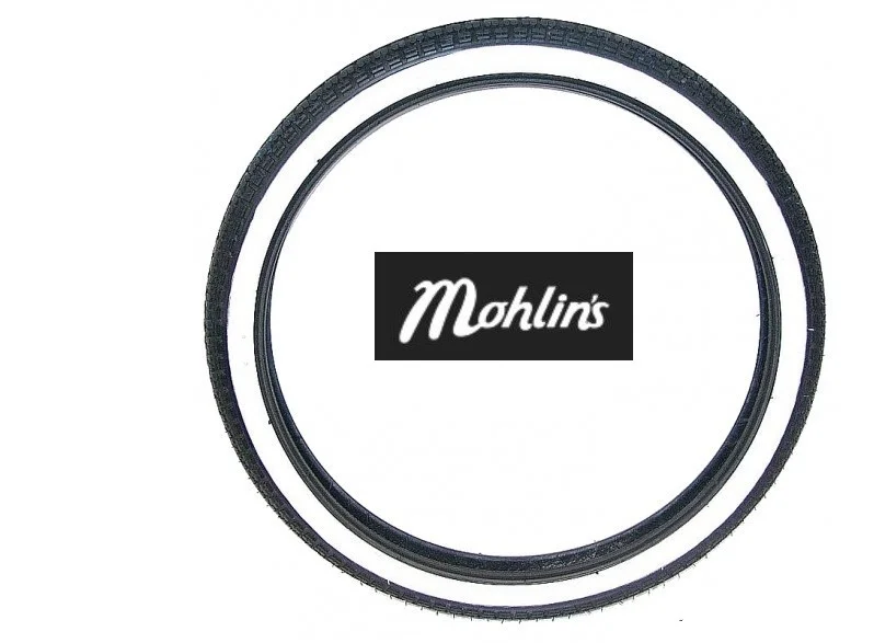 Mopeddäck 225x17 Vit sida