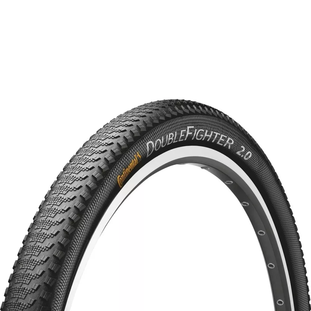 Cykeldäck 28 tum Continental Double Fighter III 37-622 Svart