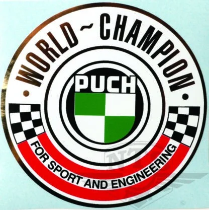 Dekal Made by Puch “World Champion” 90,5mm
