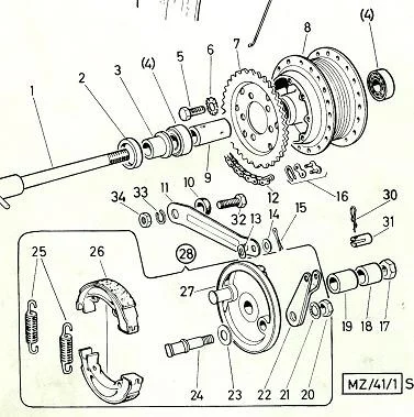 Distanshylsa baknav Puch