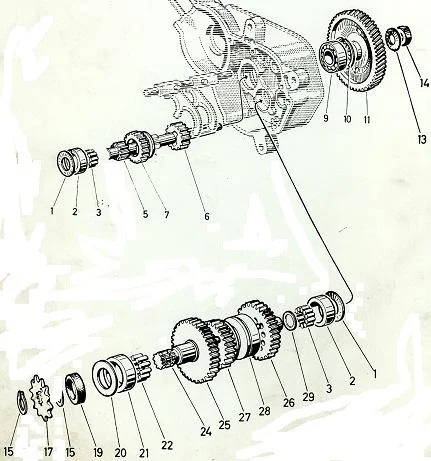 Drev växellåda 3:an