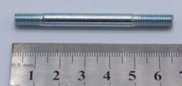 Dubbeländad pinnbult M6x66 EURO4