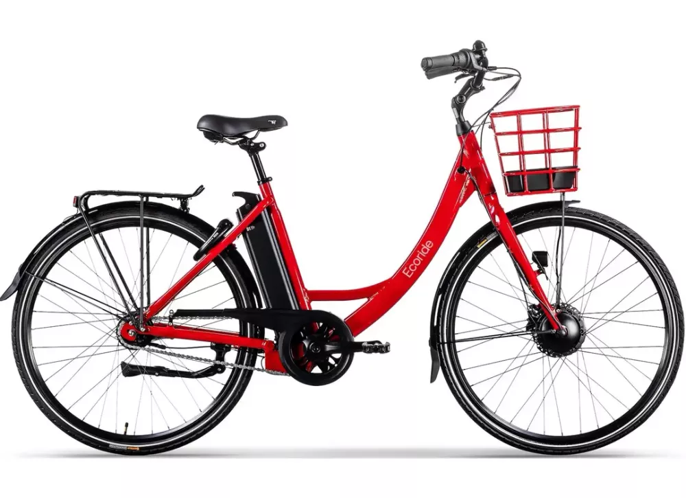 Ecoride Ambassador Frontmotor 7 växlad 28 tum Röd