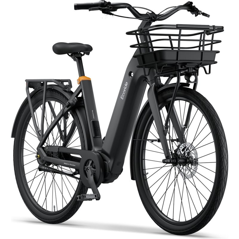 Ecoride Ambassador 4, Svart, Remdrift, Mittmotor, Fotbroms