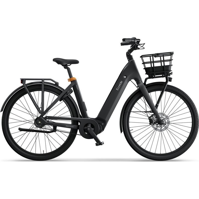 Ecoride Ambassador 4, Svart, Remdrift, Mittmotor, Fotbroms