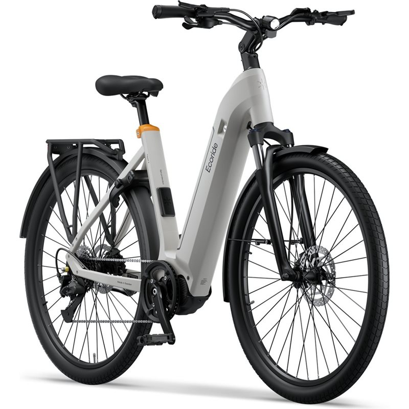 Ecoride Ambassador 4, Vit, Kedja, Mittmotor, Skivbroms