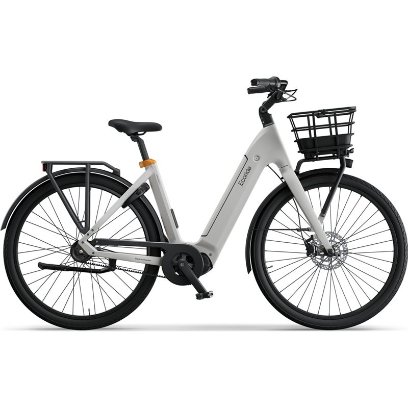 Elcykel Ecoride Ambassador 4, Vit, Remdrift, Mittmotor, Fotbroms