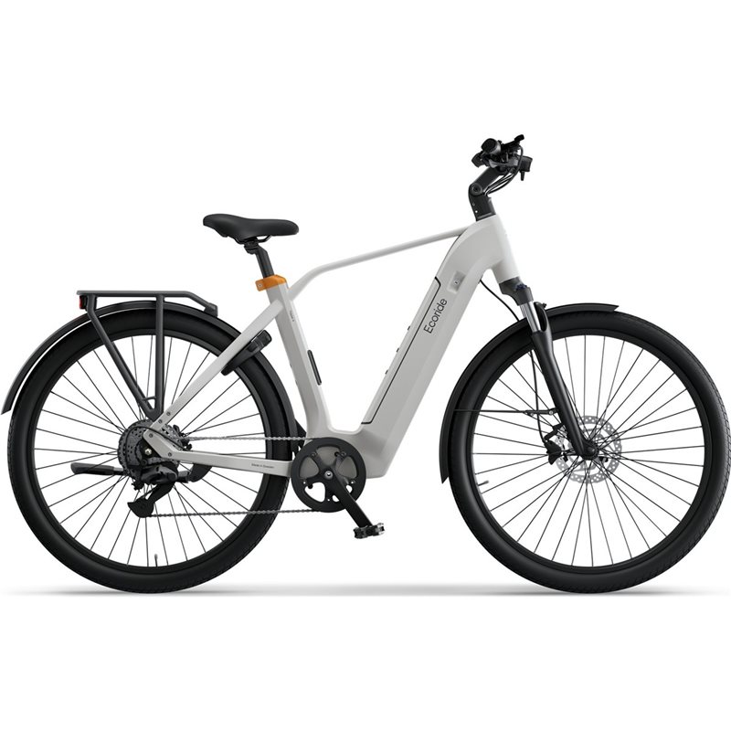 Elcykel Ecoride Ambassador 4, Vit, Kedja, Navmotor, Skivbroms