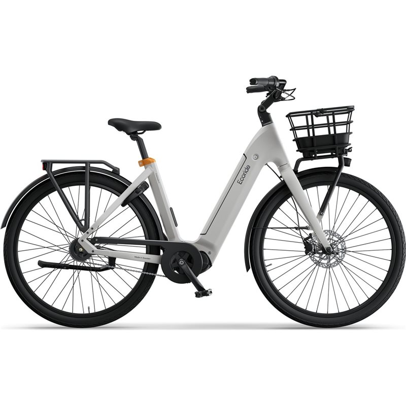 Ecoride Ambassador 4, Vit, Kedja, Mittmotor, Fotbroms