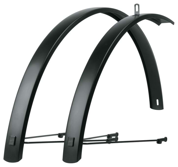 Skärmset SKS EDGE AL 700c 56 mm inkl. stag Mattsvart