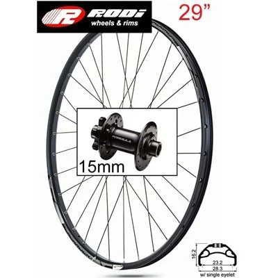 Framhjul 29 tum BlackRock-23 15mm axel