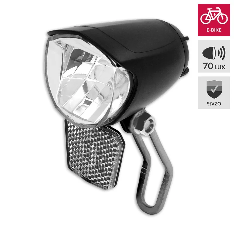 Framlampa E-bike 70 lux