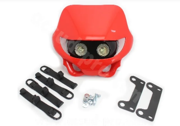 TNT Frontkåpa Enduro Dubbel Halogen Röd