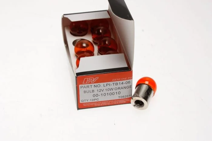 Glödlampa 12V 10W (BAY15S) Orange LPI