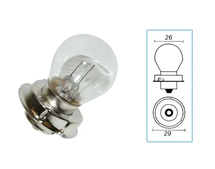 Glödlampa 12v 25 w P26