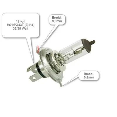 Glödlampa HS1/PX43T 12V 35/35W