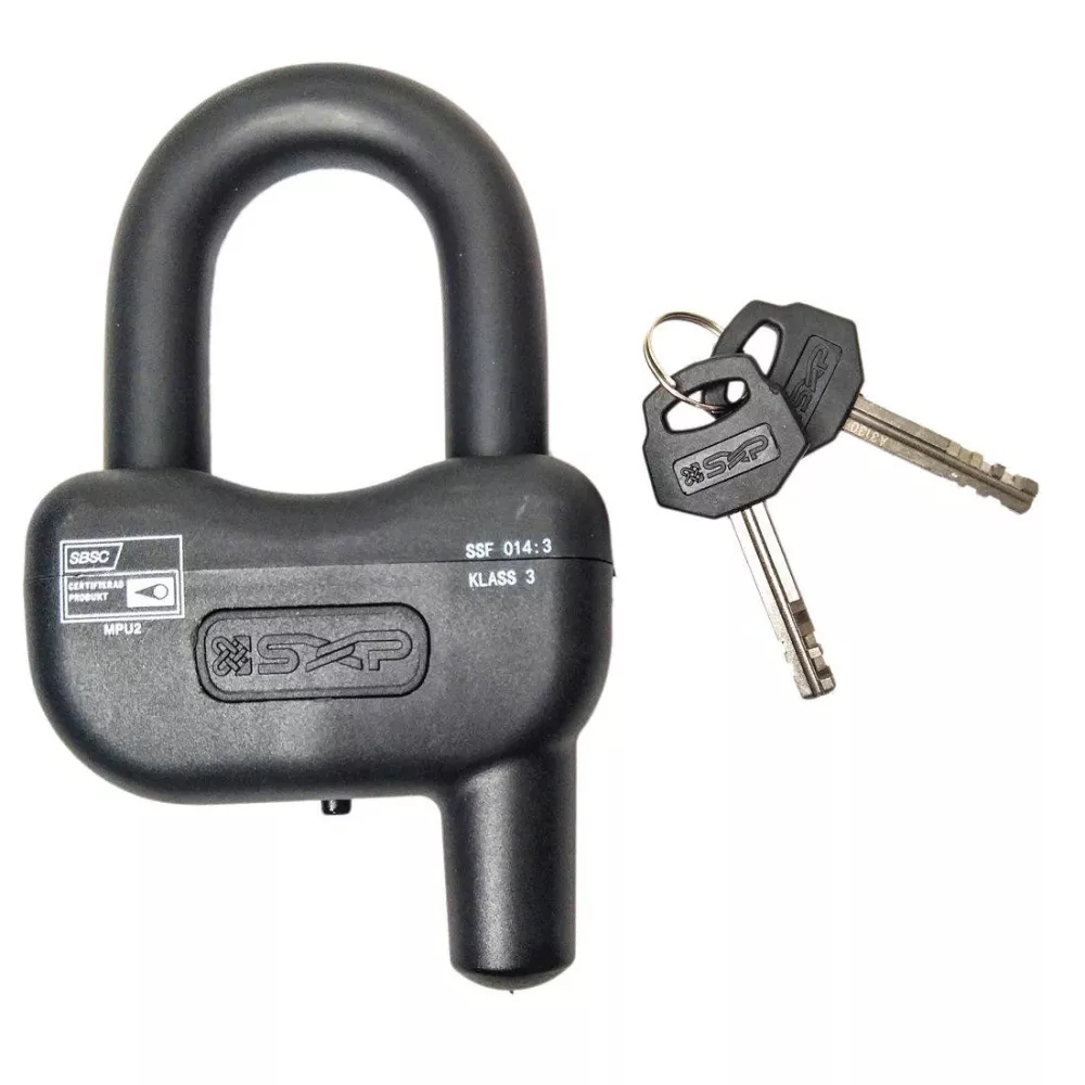 Godkänt moped/MC bygellås Klass 3