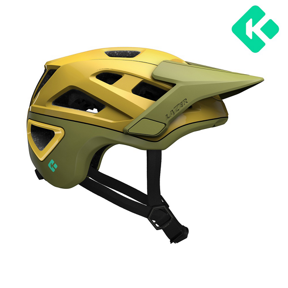 Cykelhjälm Lazer Jackal KinetiCore Gold Green