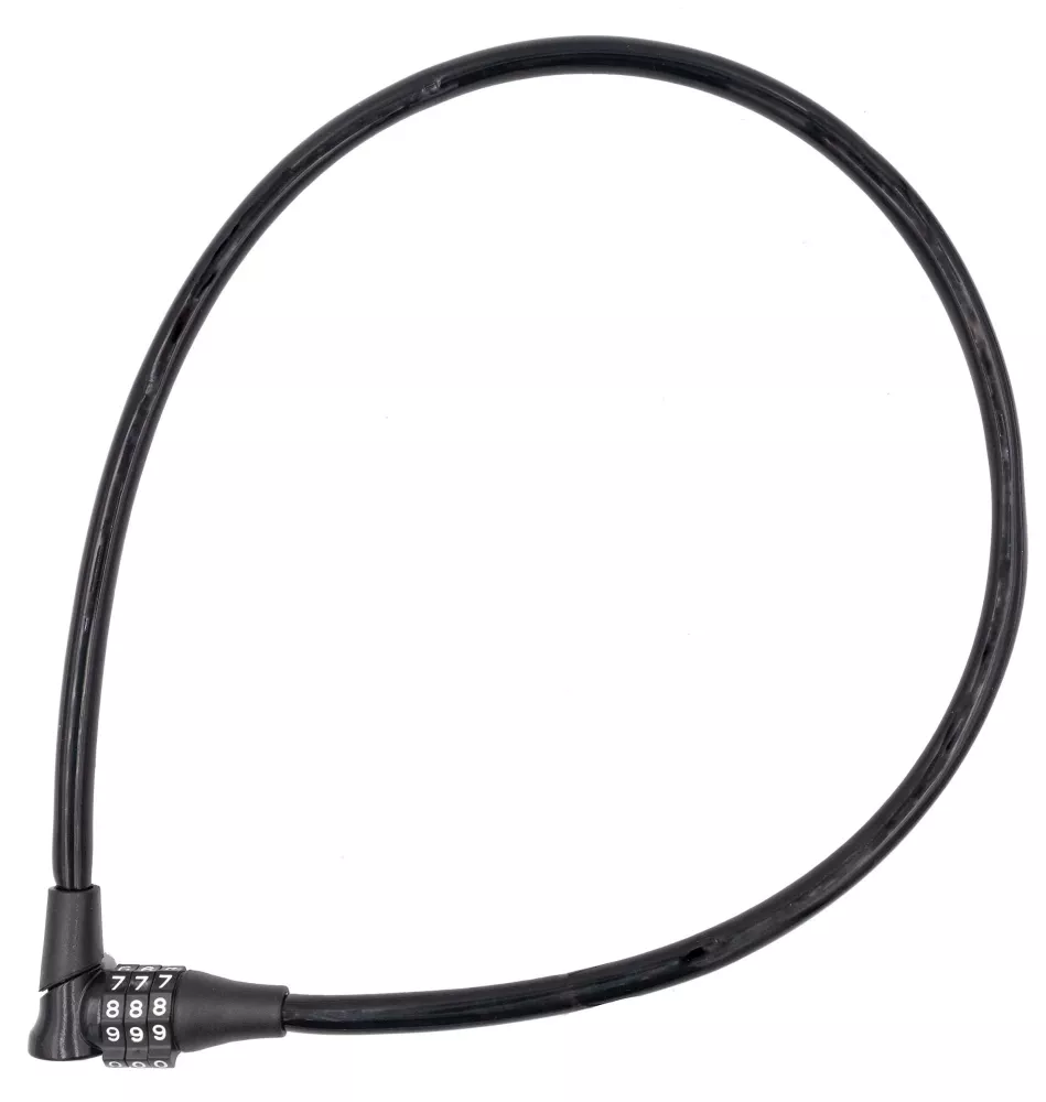 Kabellås Bike Attitude Mattsvart 4.5 x 650 mm med Kod