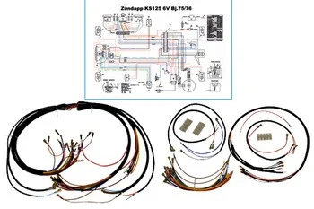 Kabelstam Zundapp Ks125 75-76