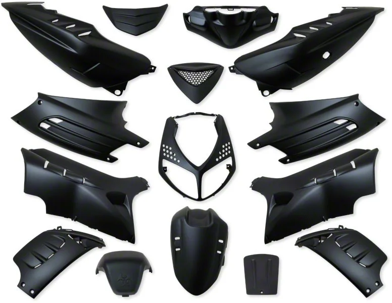 Kåpor Komplett, Mattsvart