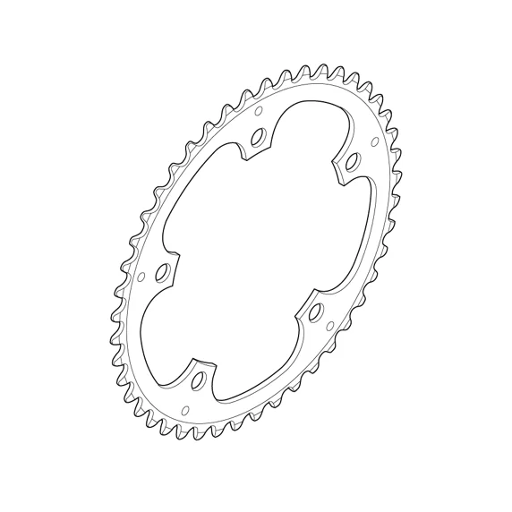 Kedjedrev för FC-S501 Alfine 45T svart