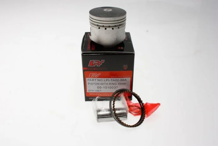 Kolv 50cc 39mm Komplett, 4-Takt Gy6, Med Kolvbult,Ringar,Clips (LPI)