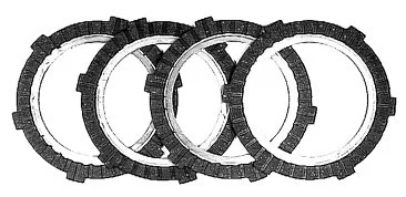Kopplingslameller Sats Zundapp Ks100 4V/Casal Newfren
