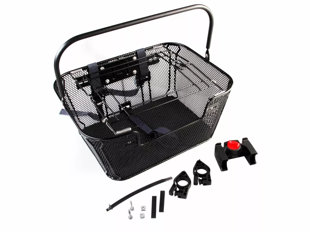 Cykelkorg fram/bak för djur Spectra med qr och säkerhetsremmar 40x30x18 cm maxlast: 7