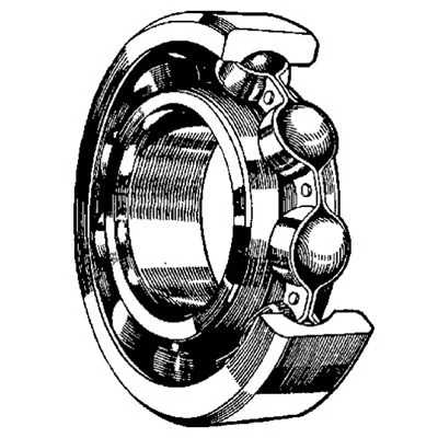 Kullager 6201-2RS Dubbeltätat