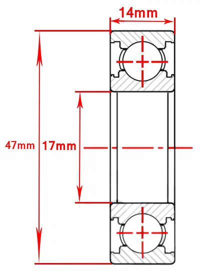 Kullager 6303 C3 SKF – 17x47x14 mm (AM6 / FS1)