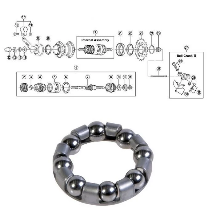 Kulring SHIMANO 3-vxl (SG-3C/3R40)