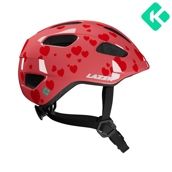 Cykelhjälm Lazer Nutz 2.0 KinetiCore Little Hearts 50-56cm