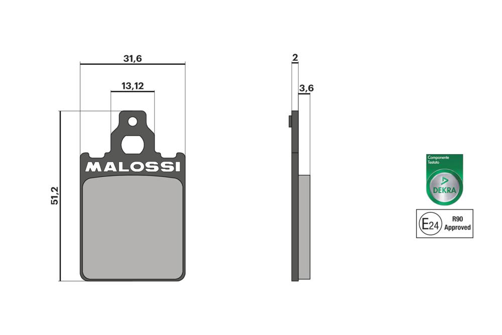 Malossi Bromsbelägg SPORT – Fram