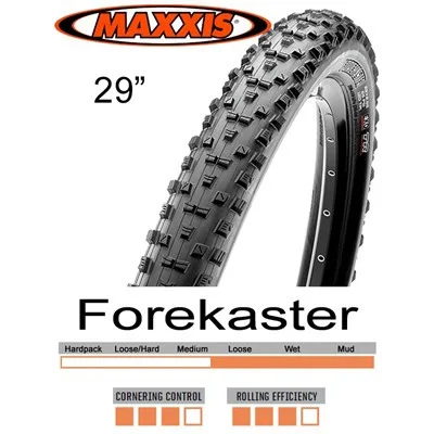 Cykeldäck 29 tum Maxxis Forekaster 29x2.35 TR EXO 120Tpi Vikbar