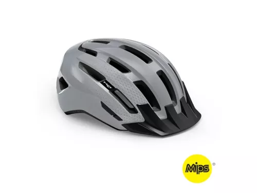 Cykelhjälm MET Downtown MIPS Gray/Glossy S/M 52-58 cm