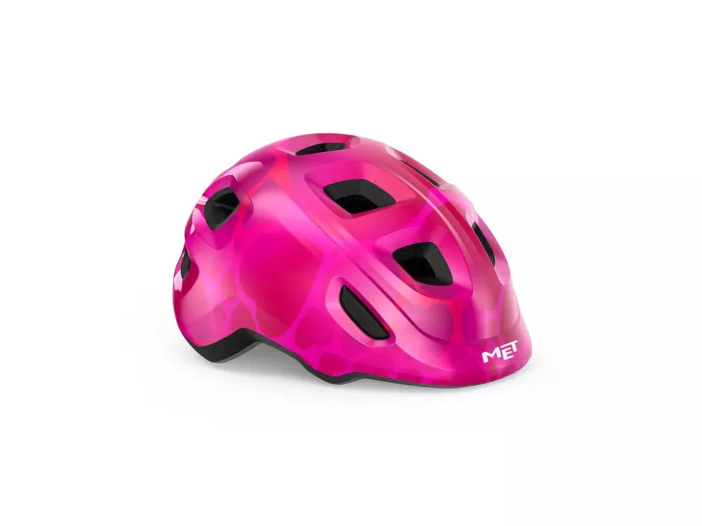 Cykelhjälm MET Helmet Hooray MIPS Pink Hearts/Glossy XS 46-52 cm