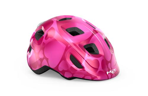 Cykelhjälm MET Hooray Barn MIPS Pink Hearts/Glossy