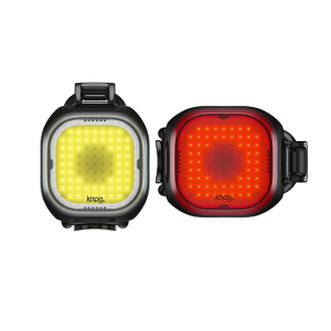 Belysningsset Knog Blinder Mini Twinpack Square Svart