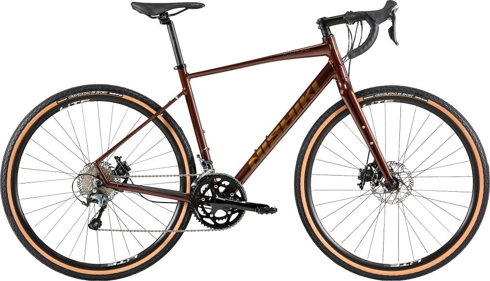 Gravelbike Nishiki Allroad Herr 22" Mahognybrun