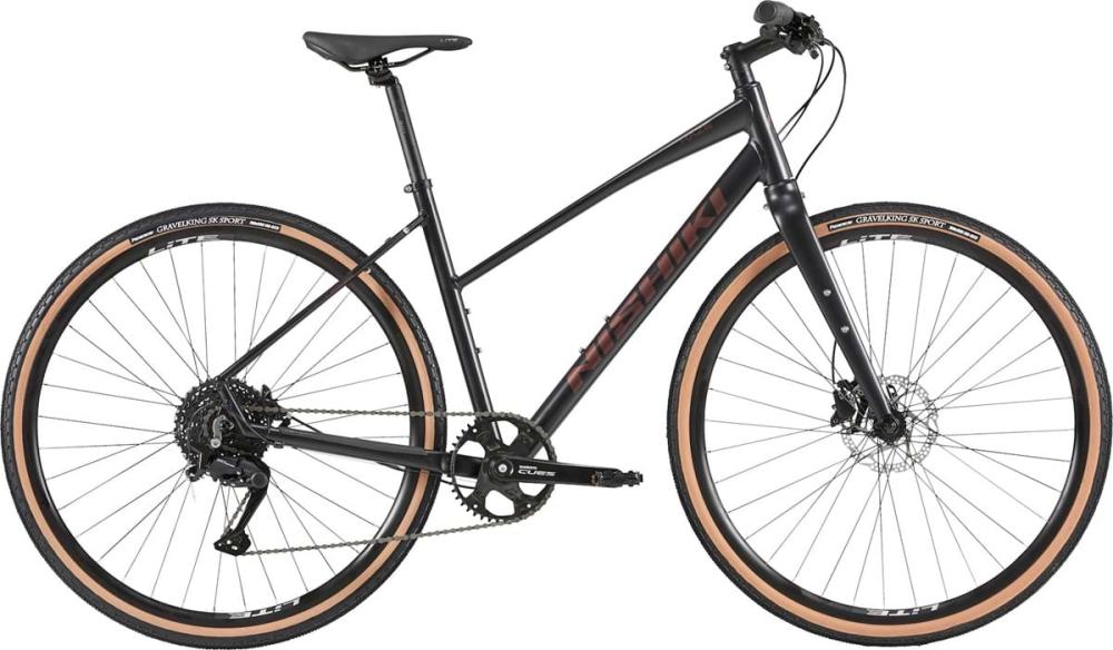 Gravelhybrid Nishiki Haze Dam 10-vxl 43 cm Korpsvart