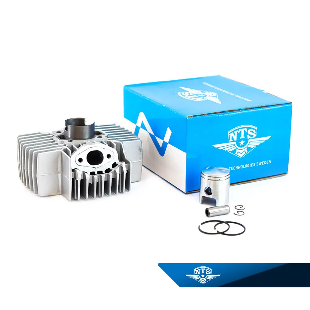 NTS Cylinder 60CC m.kolv Puch 40mm, Silver