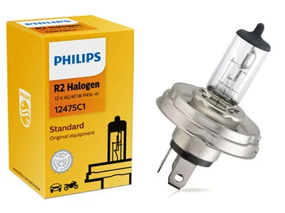 Glödlampa Philips R2 Visio Bil Halogen 12V 45/40 P45T-41