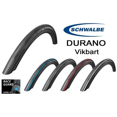 Cykeldäck 28 tum Schwalbe Durano RaceGuard 28-622 700x28C Vikbart