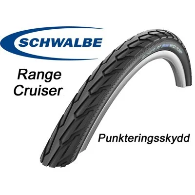 Cykeldäck 28 tum Schwalbe Range Cruiser 37622 Svart