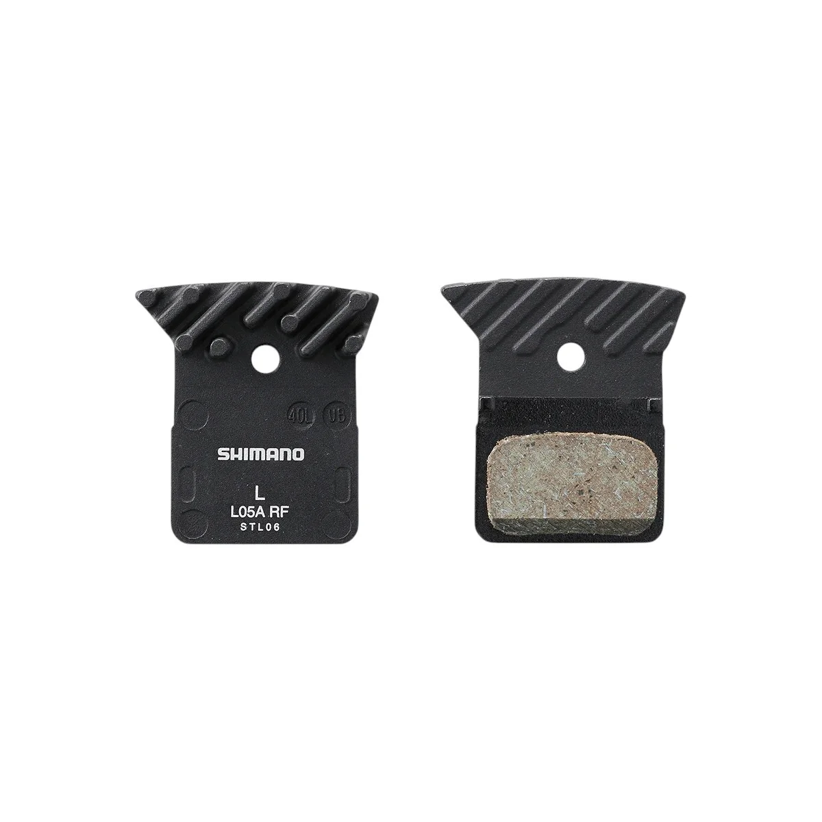 Shimano BP-L05A-RF bromsbelägg resin med kylfläns L-typ