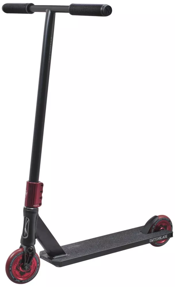 Sparkcykel North Switchblade, Trick, Svart/Röd