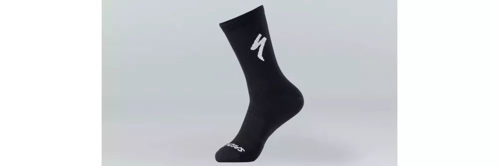 Cykelstrumpor Specialized Soft Air Road Tall Sock Svart/Vit L